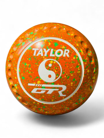 Taylor GTR Orange/Yellow/Lime Yin Yang Size 3 Half Pipe 35 Stamp