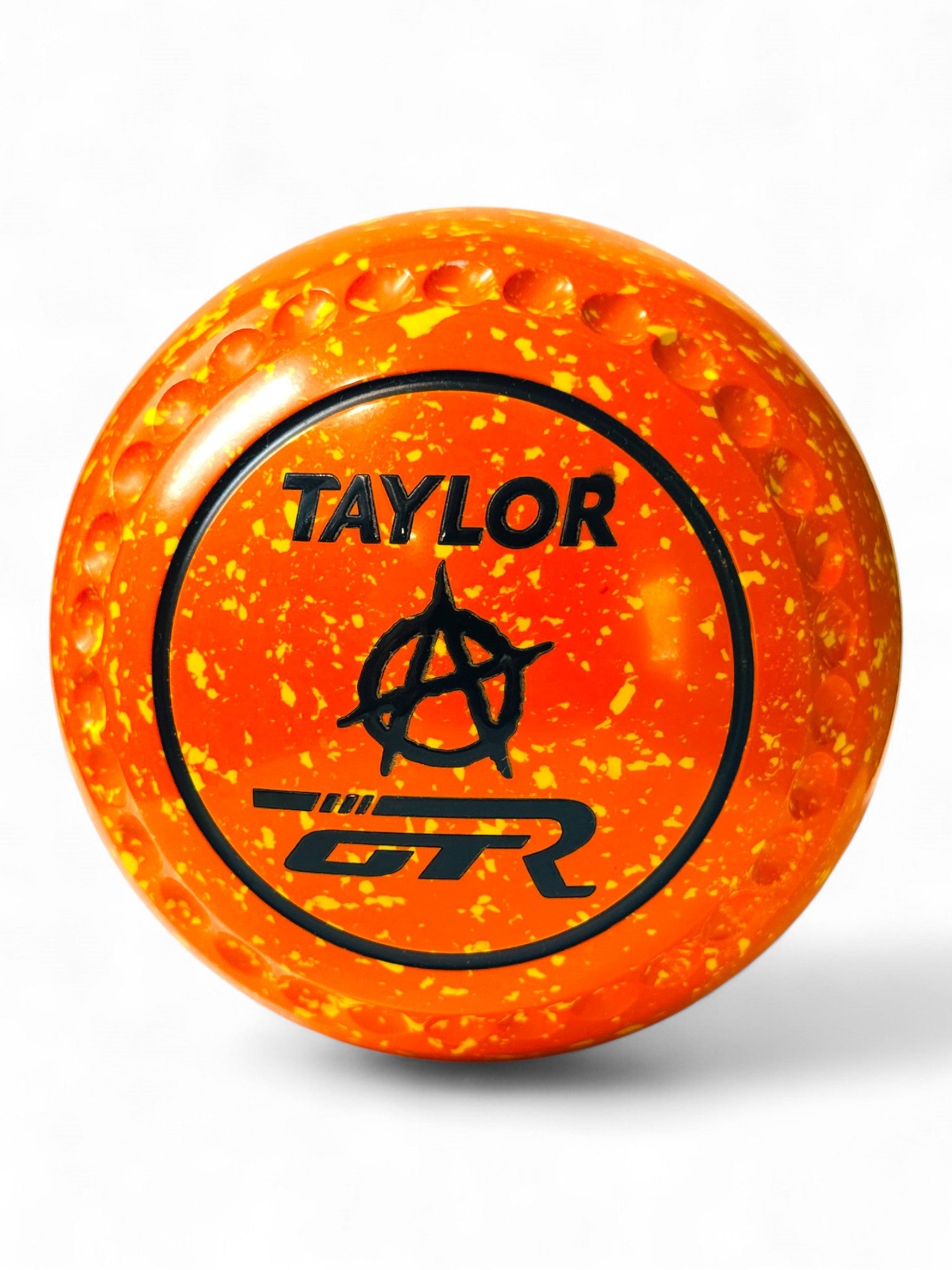 Taylor GTR Orange/Yellow (Amber) Anarchy symbol Size 3 Half Pipe 35 Stamp