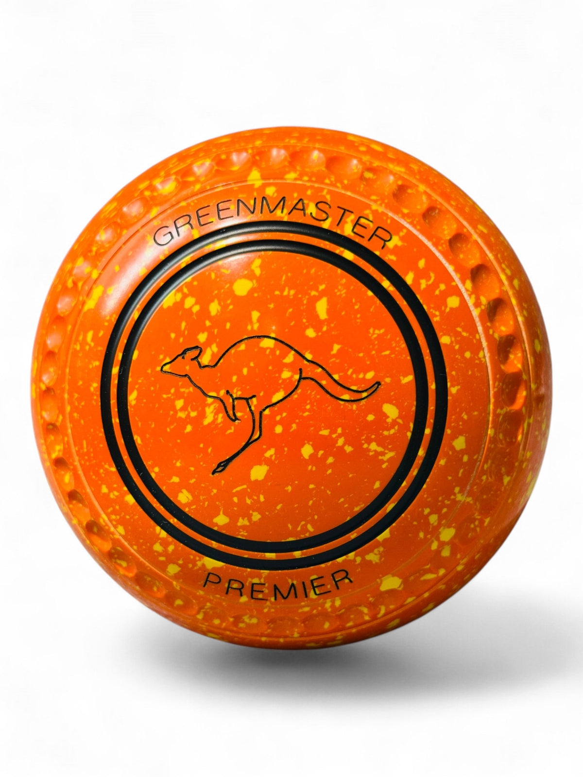 Greenmaster Premier Orange Yellow Jumping Kangaroo Size 3 Grip 35 Stamp