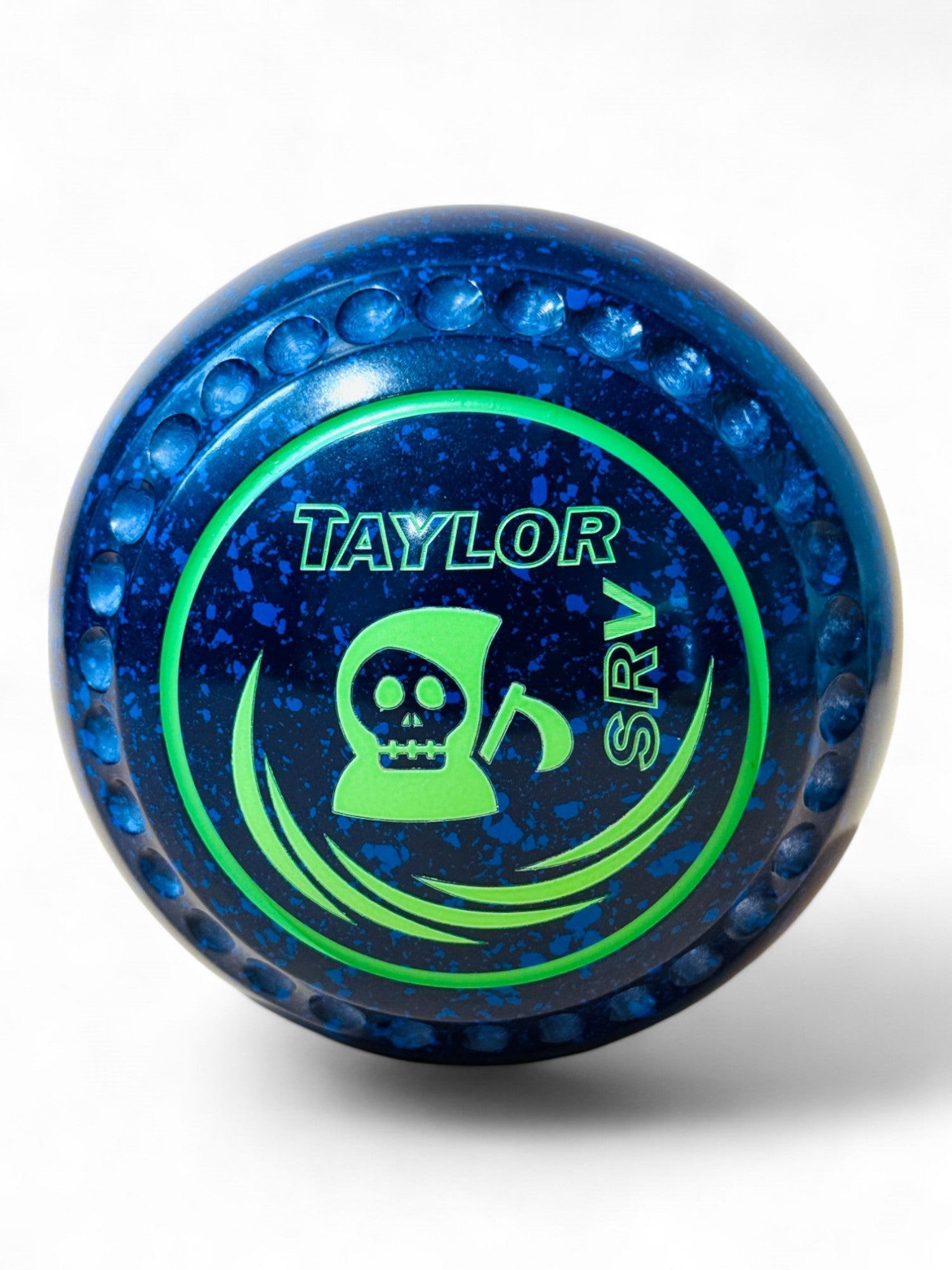 Taylor SRV Dark Blue/Blue Skull Size 3 Half Pipe 34 Stamp