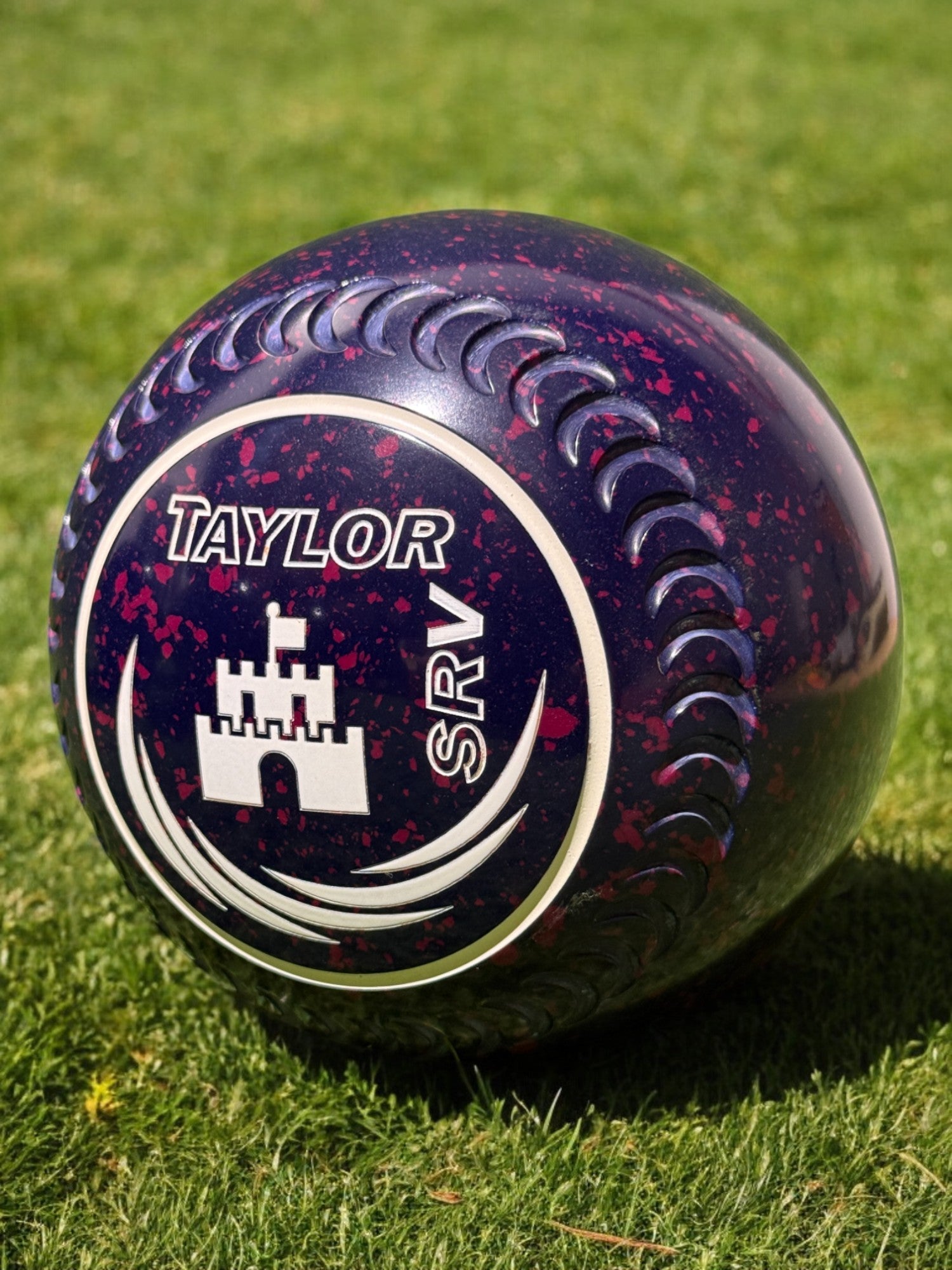 Taylor SRV Dark Blue/Magenta Castle Size 3 Crescent 34 Stamp