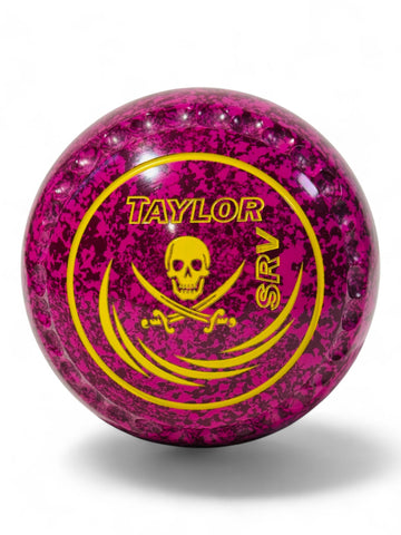 Taylor SRV Raspberry Ripple Skull Size 3 Half Pipe 34 Stamp