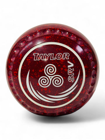 Taylor SRV Maroon/Red Geometric spirals Size 3 Half Pipe 34 Stamp