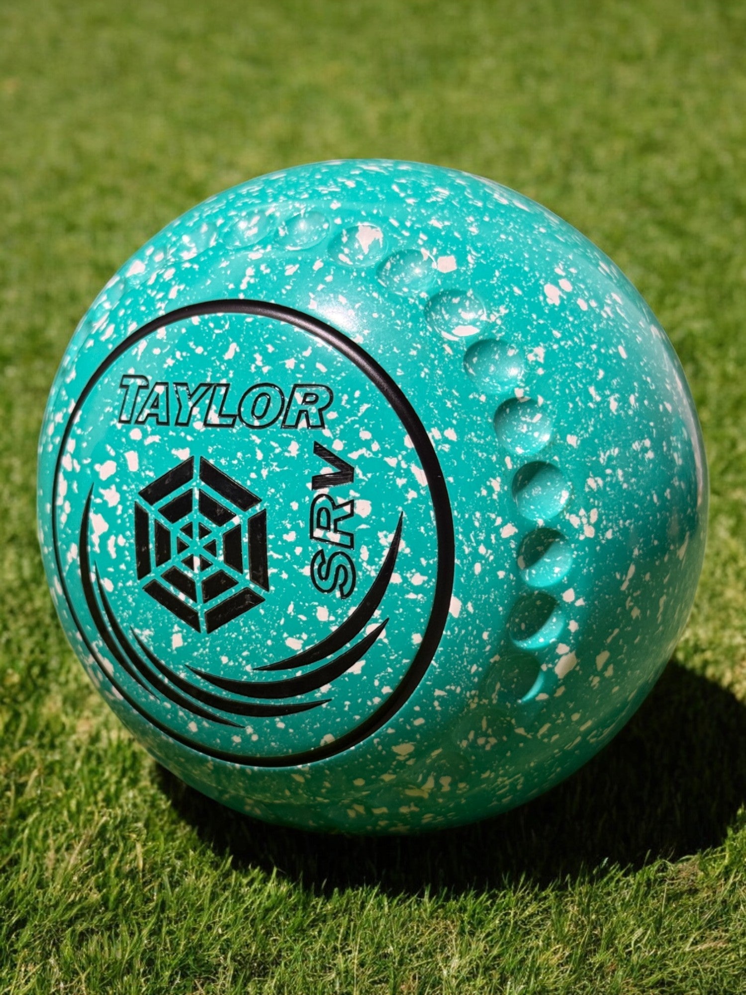 Taylor SRV Mint/White Geometric cube Size 3 Half Pipe 34 Stamp