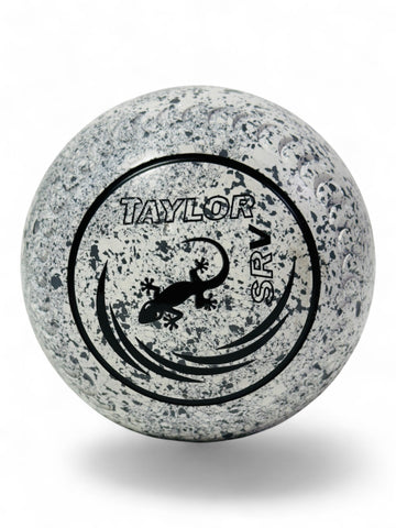 Taylor SRV White/Grey (White Steel) Lizard Size 3 Crescent 34 Stamp