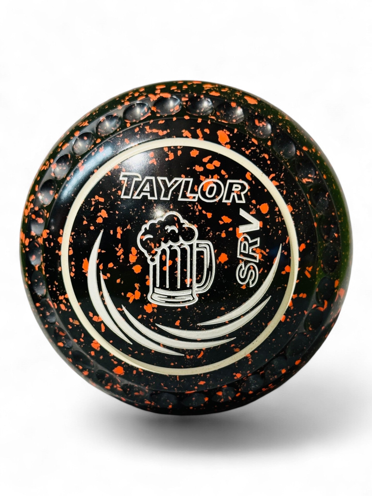 Taylor SRV Black/Orange Beer Size 3 Half Pipe 35 Stamp