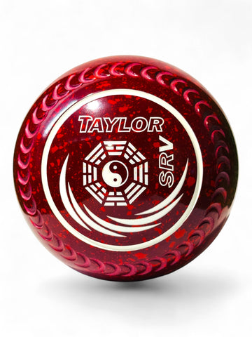 Taylor SRV Maroon/Red Yin-yang Size 3 Crescent 35 Stamp
