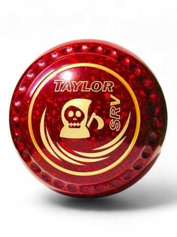 Taylor SRV Maroon/Red Skull Size 3 Half Pipe 35 Stamp
