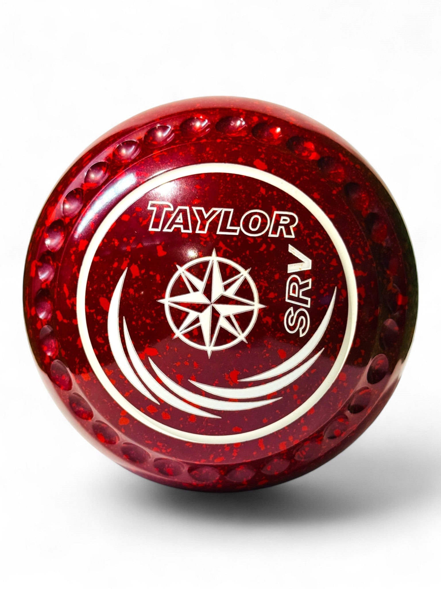 Taylor SRV Maroon/Red Compass Size 3 Half Pipe 35 Stamp