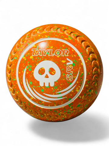 Taylor SRV Orange/Yellow/Lime Skull Size 3 Crescent 35 Stamp
