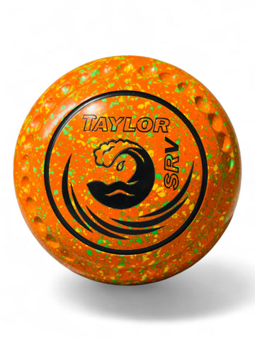 Taylor SRV Orange/Yellow/Lime Wave Size 3 Half Pipe 35 Stamp
