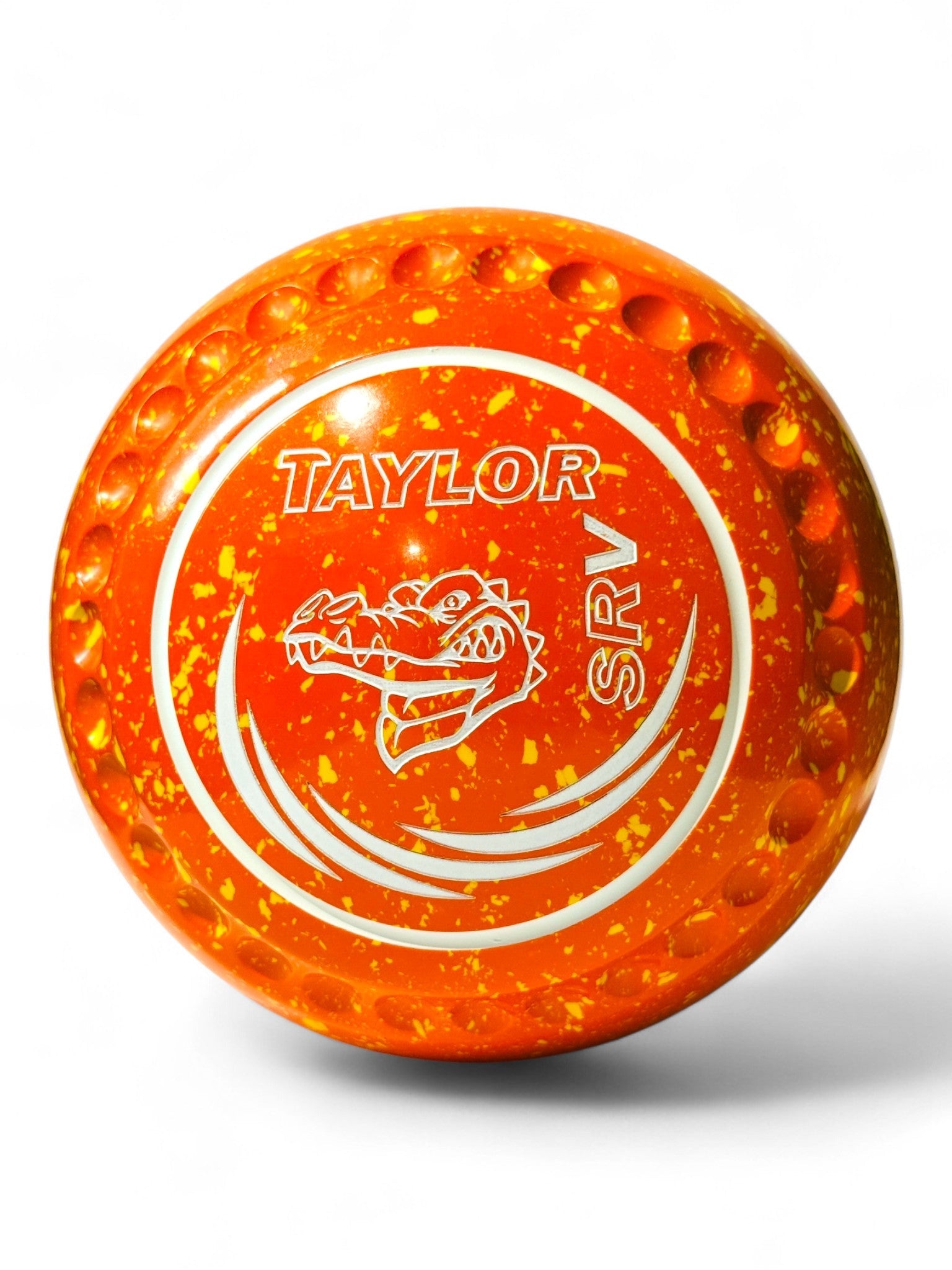 Taylor SRV Orange/Yellow (Amber) Crocodile Size 3 Half Pipe 35 Stamp