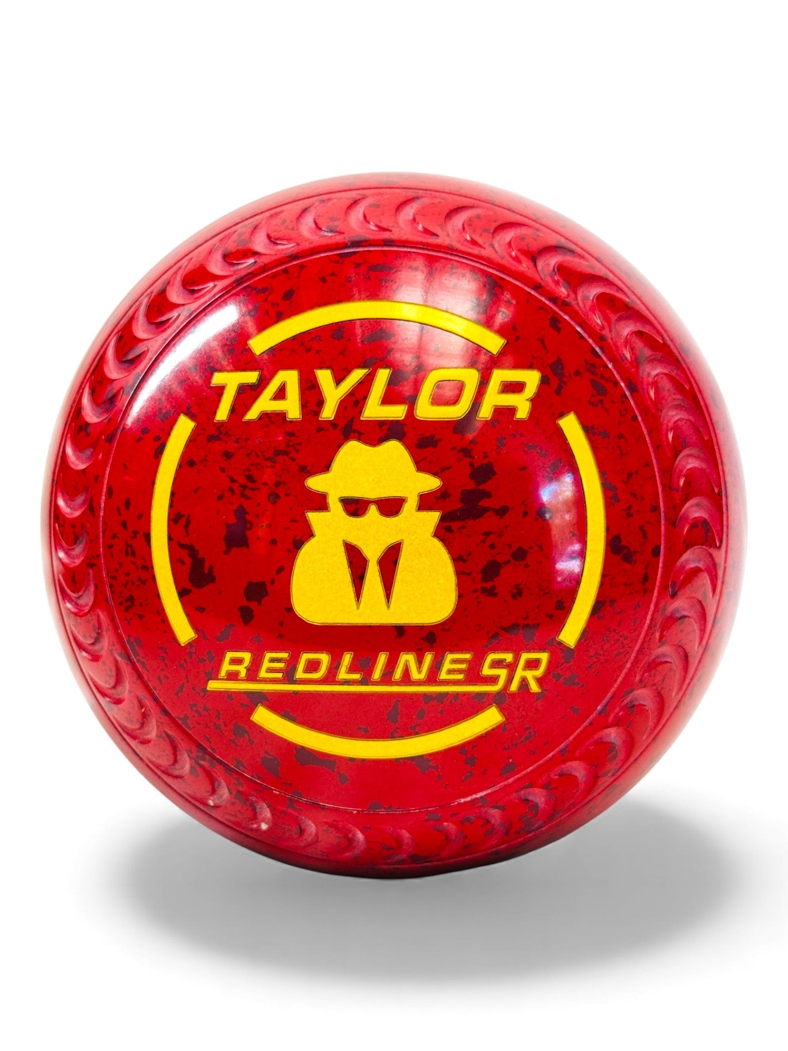 Taylor Redline SR Cherry Red Person with hat and sunglasses Size 3 Crescent 34 Stamp