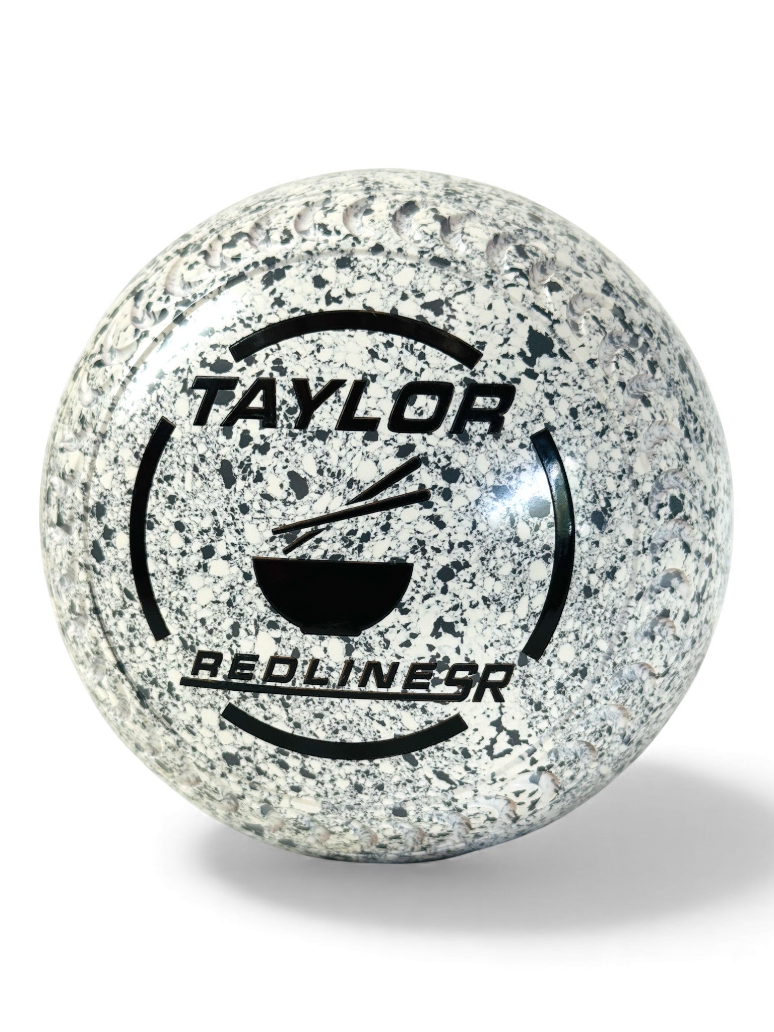 Taylor Redline SR White/Grey (White Steel) Bowls Size 3 Crescent 34 Stamp