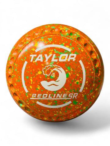 Taylor Redline SR Orange/Yellow/Lime Wave Size 3 Half Pipe 35 Stamp