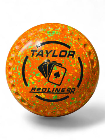 Taylor Redline SR Orange/Yellow/Lime Playing Cards Size 3 Half Pipe 35 Stamp