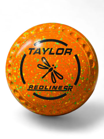 Taylor Redline SR Orange/Yellow/Lime Dragonfly Size 3 Half Pipe 35 Stamp