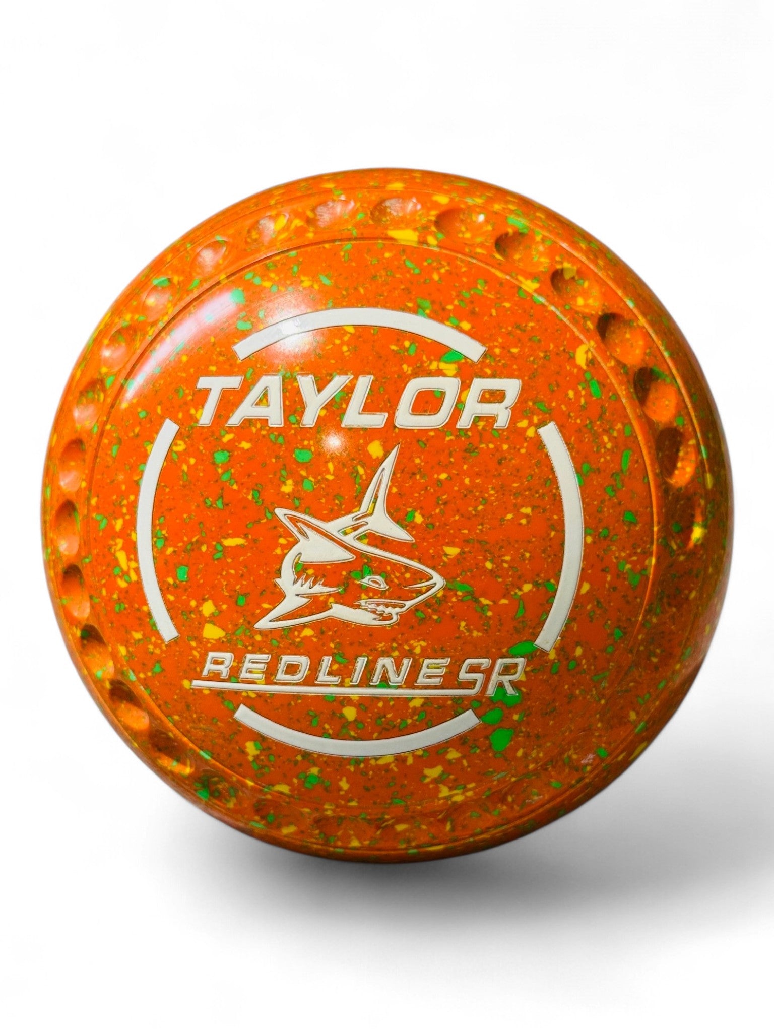 Taylor Redline SR Orange/Yellow/Lime Shark Size 3 Half Pipe 35 Stamp