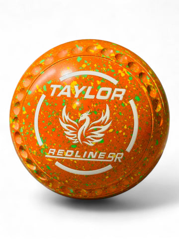 Taylor Redline SR Orange/Yellow/Lime Phoenix Size 3 Half Pipe 35 Stamp