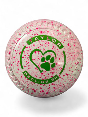 Taylor Redline SR White Pink Heart Paw Size 3 Crescent 35 Stamp