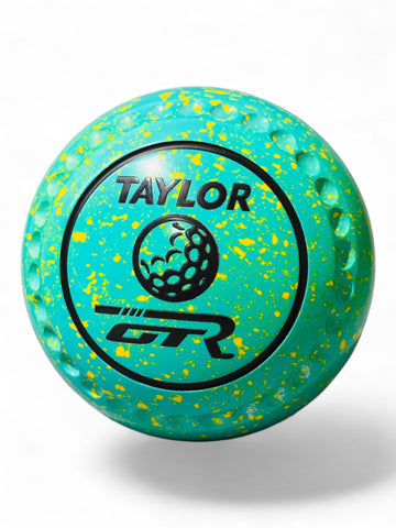 Taylor GTR Mint/Yellow Golf Ball Size 4 Half Pipe 35 Stamp