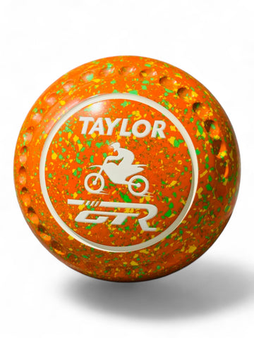 Taylor GTR Orange/Yellow/Lime Mototbike Size 4 Half Pipe 35 Stamp