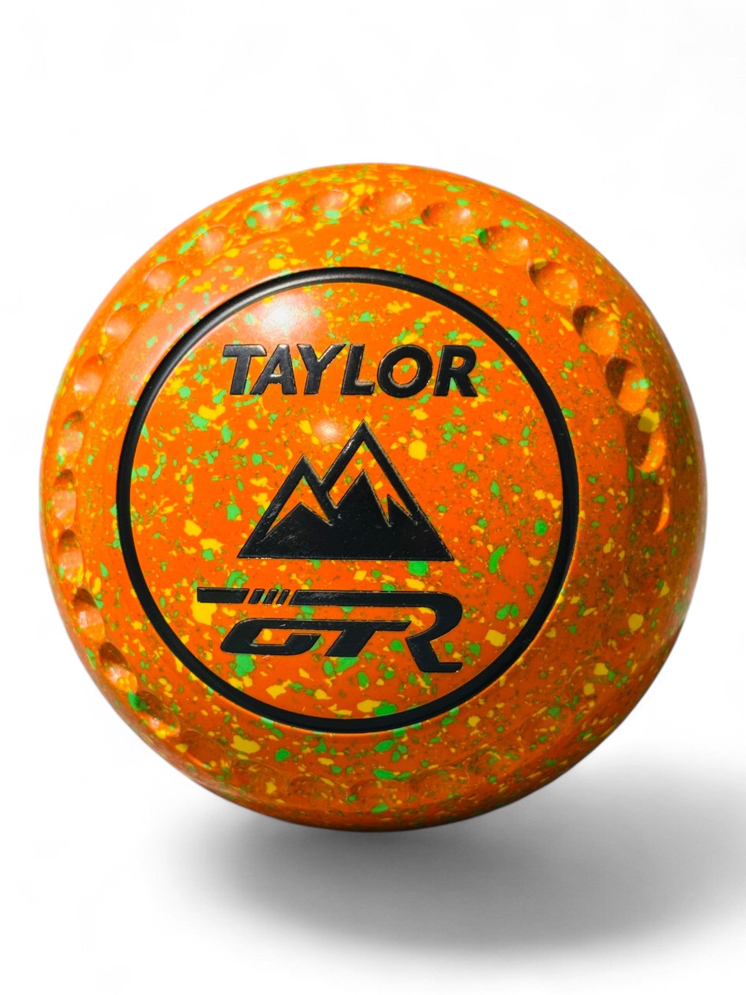 Taylor GTR Orange/Yellow/Lime Mountains Size 4 Half Pipe 35 Stamp