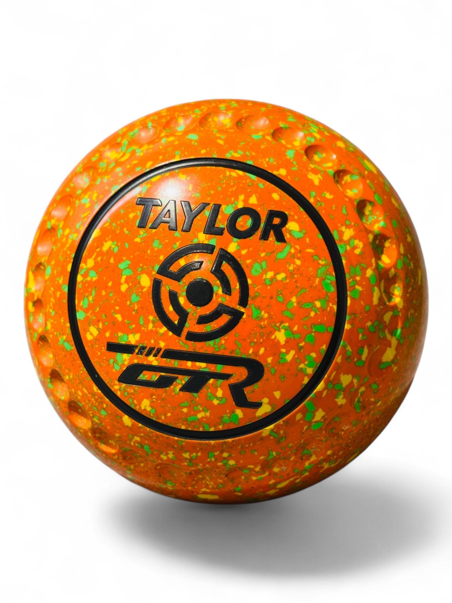 Taylor GTR Orange/Yellow/Lime Geometric Size 4 Half Pipe 35 Stamp