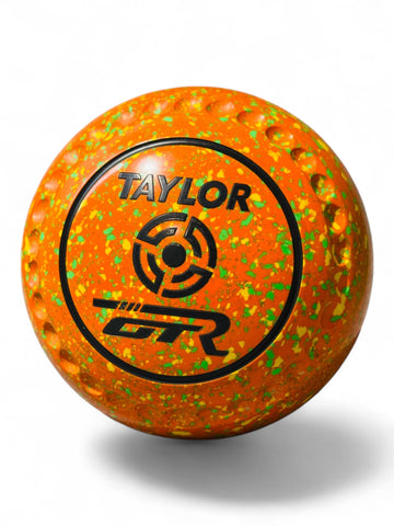 Taylor GTR Orange/Yellow/Lime Geometric Size 4 Half Pipe 35 Stamp