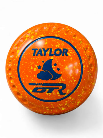 Taylor GTR Orange Yellow Moon & Stars Size 4 Half Pipe 35 Stamp