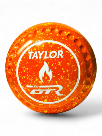Taylor GTR Orange/Yellow (Amber) Fire Size 4 Half Pipe 35 Stamp