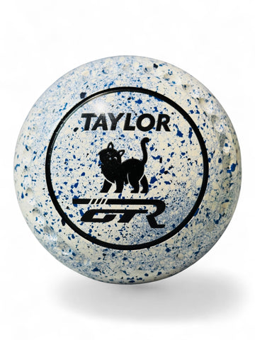 Taylor GTR White Blue Cat Size 4 Half Pipe 35 Stamp