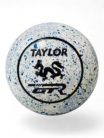 Taylor GTR White Blue Dragon Size 4 Plain 35 Stamp