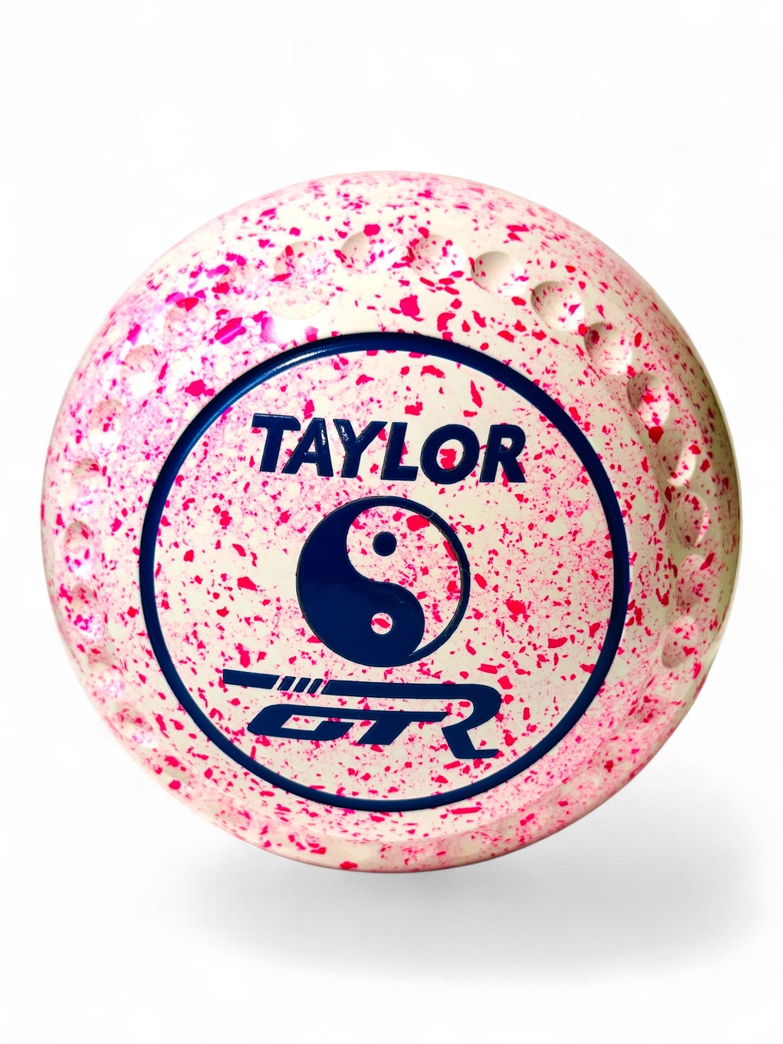 Taylor GTR White/Pink Yin Yang Size 4 Half Pipe 35 Stamp