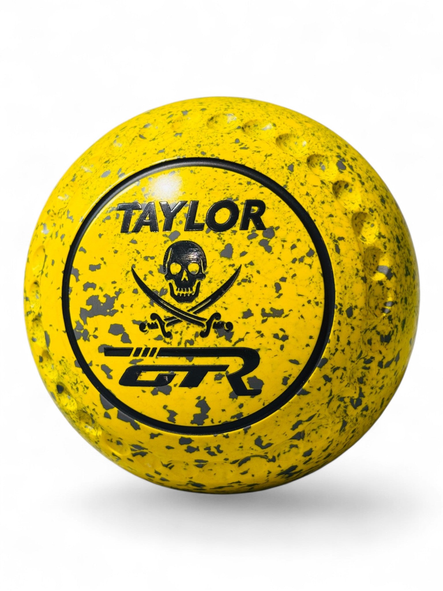 Taylor GTR Yellow/Grey Skull Swords Size 4 Half Pipe 35 Stamp