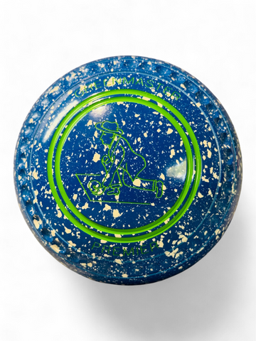 Greenmaster Premier Blue/White Bowling Man Size 4 Grip 35 Stamp