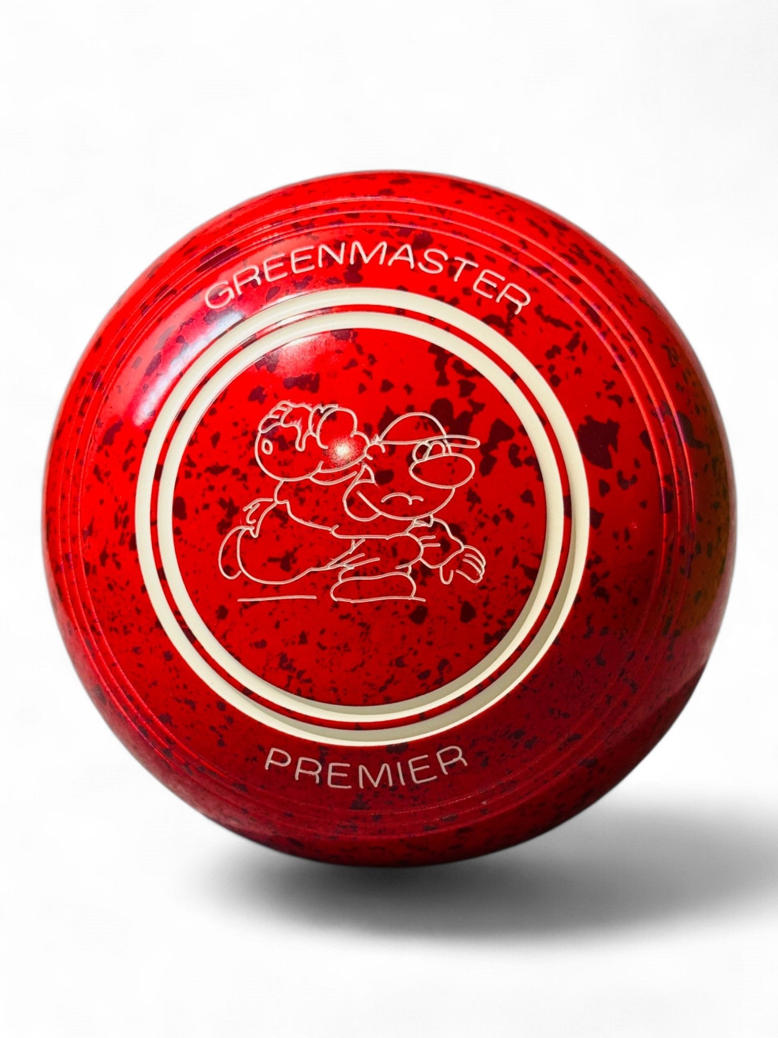 Greenmaster Premier Cherry Red Robber Size 4 Plain 35 Stamp