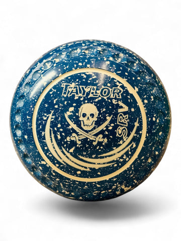 Taylor SRV Light Blue/White Skull Size 4 Half Pipe 35 Stamp