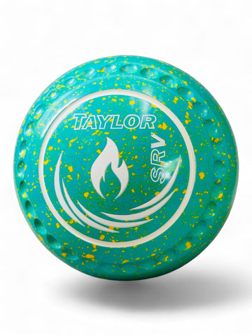 Taylor SRV Mint/Yellow Fire Size 4 Half Pipe 35 Stamp