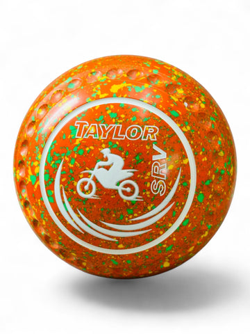 Taylor SRV Orange/Yellow/Lime Motorbike Size 4 Half Pipe 35 Stamp