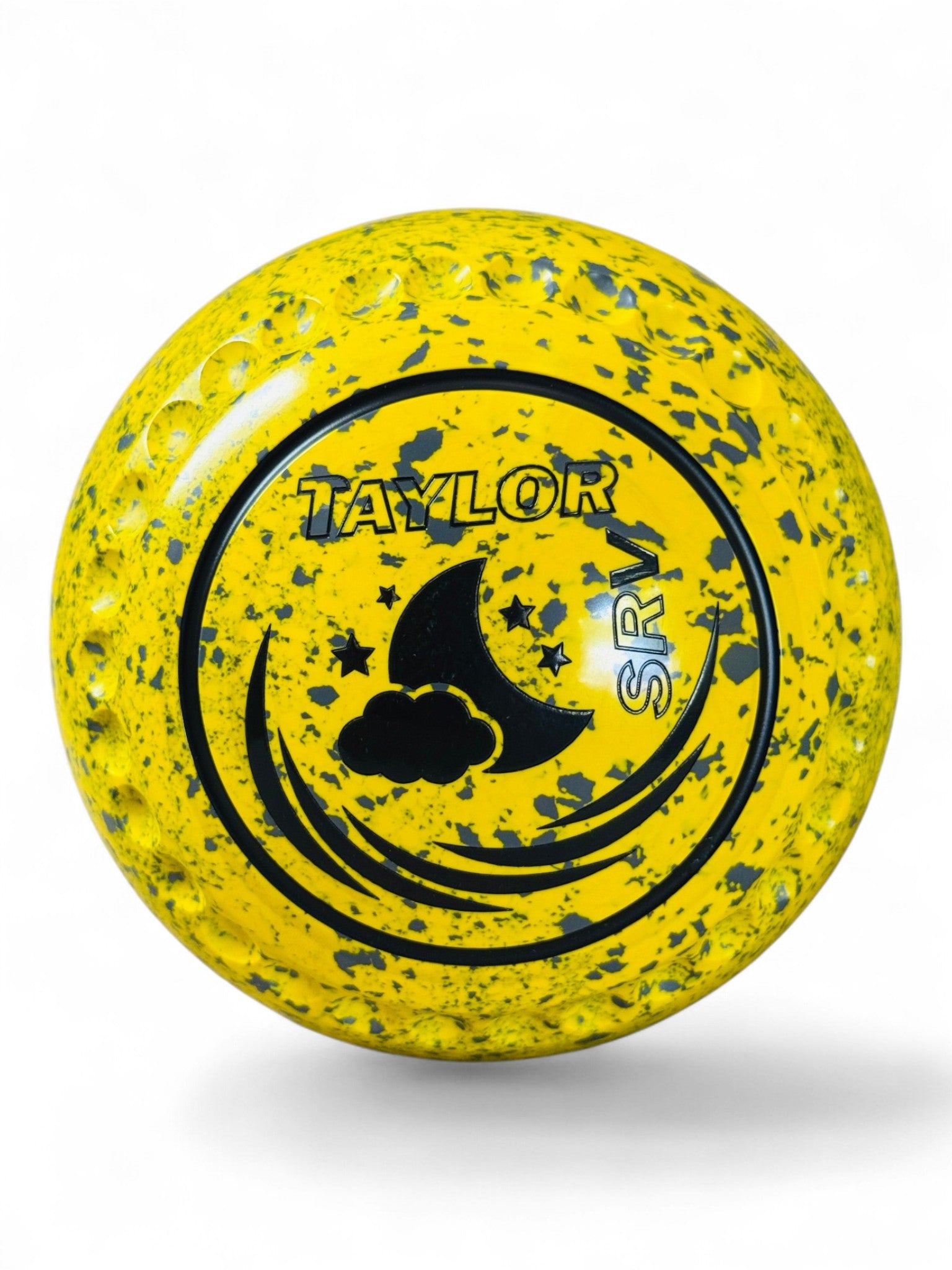 Taylor SRV Yellow/Grey Moon/Stars Size 4 Half Pipe 35 Stamp