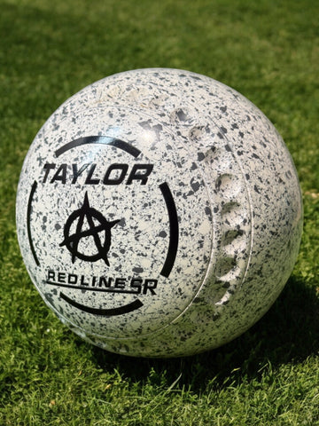 Taylor Redline SR White/Grey (White Steel) Anarchy Symbol Size 4 Half Pipe 34 Stamp