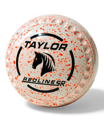 Taylor Redline SR White/Orange Horse Size 4 Half Pipe 34 Stamp