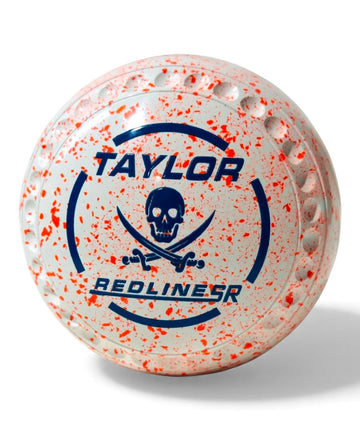 Taylor Redline SR White/Orange Skull Size 4 Half Pipe 34 Stamp