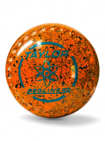 Taylor Redline SR Orange/Black Atom Size 4 Half Pipe 35 Stamp