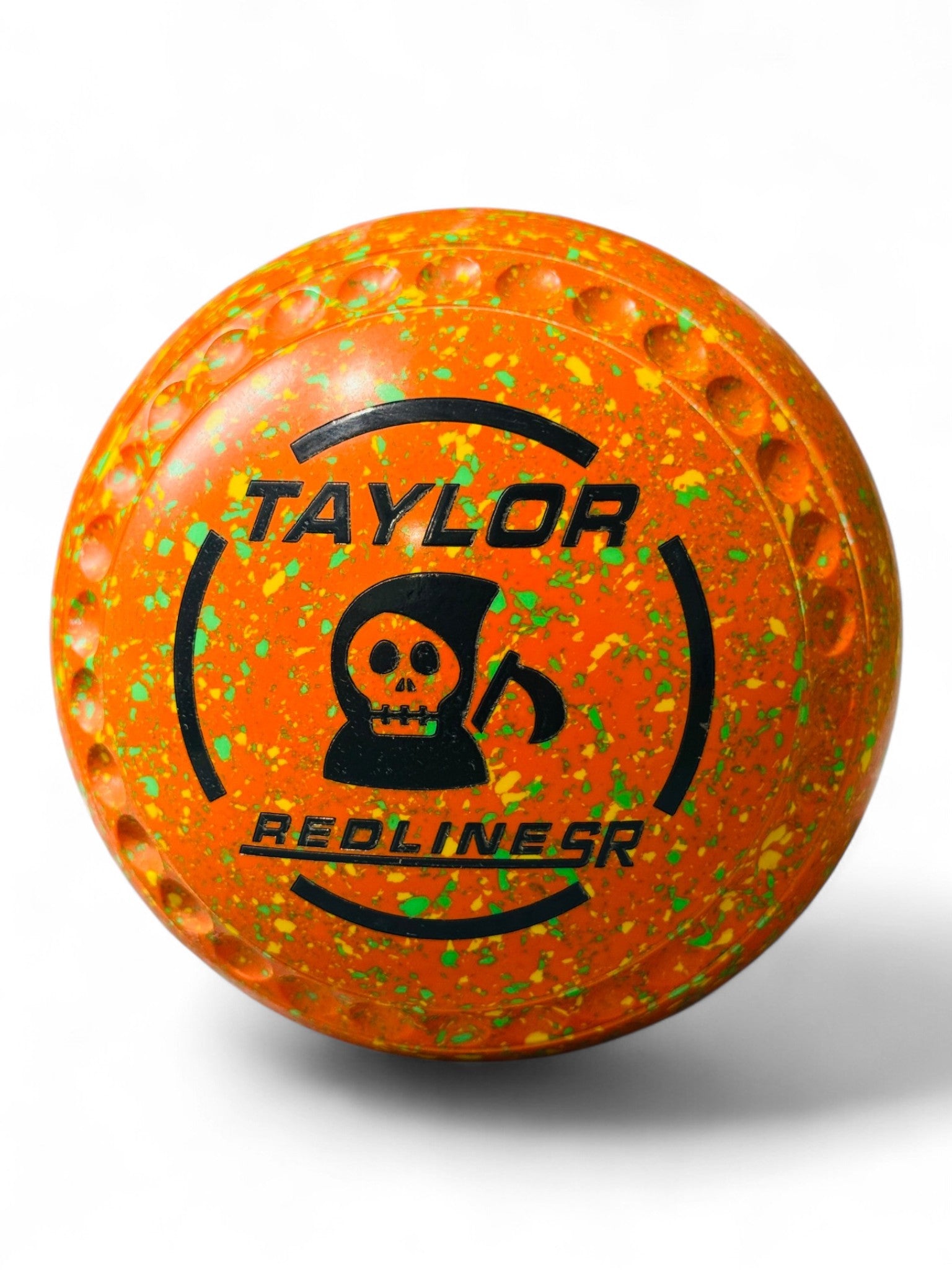 Taylor Redline SR Orange/Yellow/Lime Reaper Size 4 Half Pipe 35 Stamp