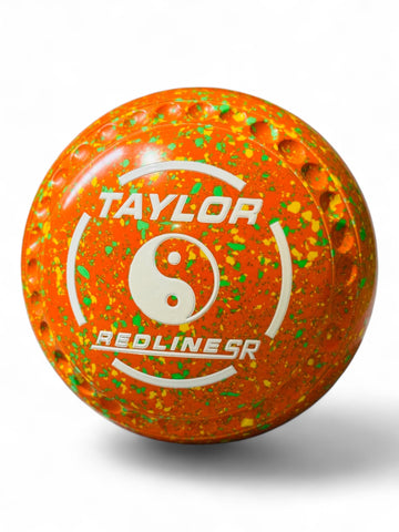 Taylor Redline SR Orange/Yellow/Lime Yin Yang Size 4 Half Pipe 35 Stamp
