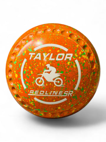 Taylor Redline SR Orange/Yellow/Lime Motorbike Size 4 Half Pipe 35 Stamp