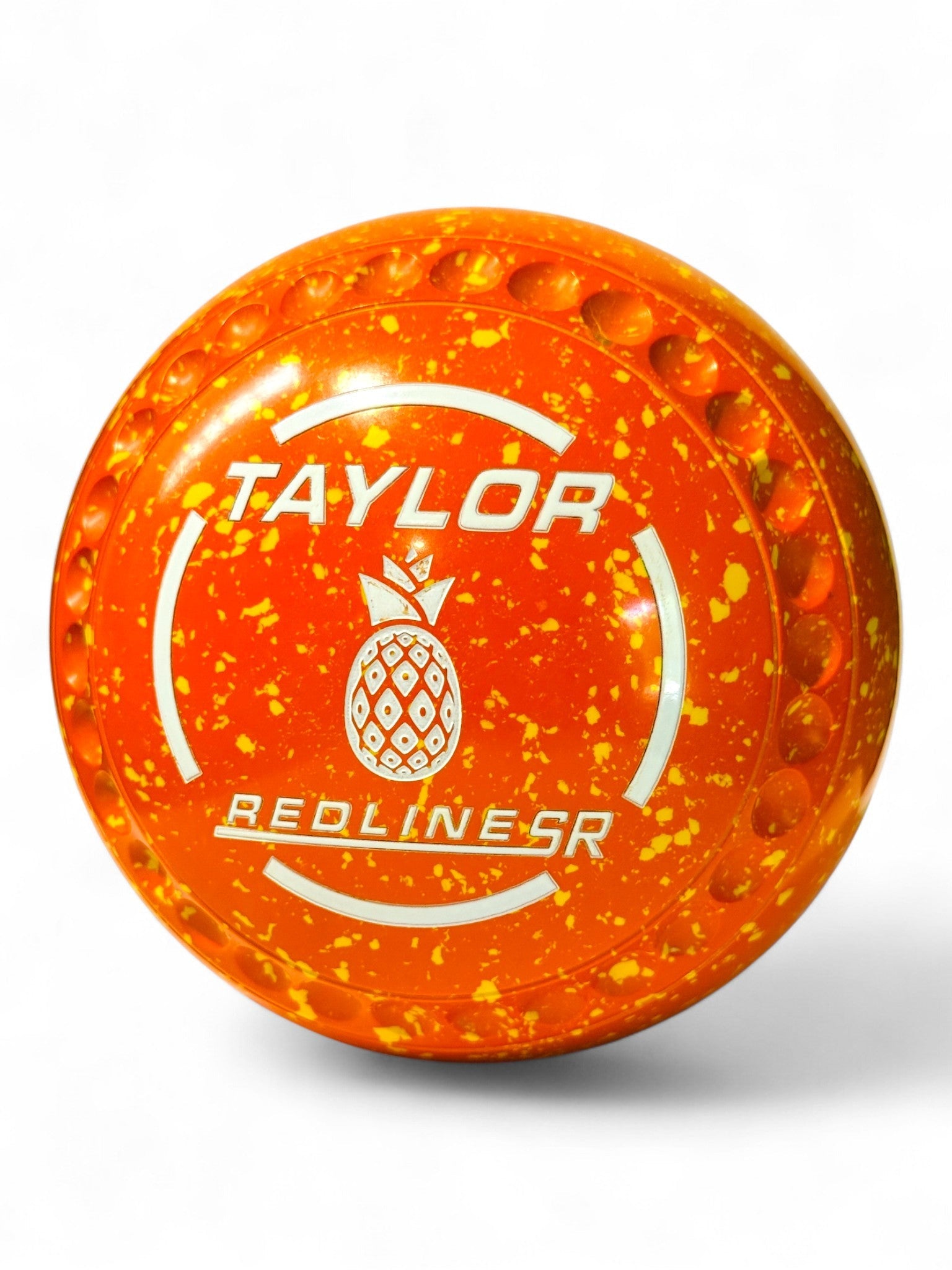 Taylor Redline SR Orange/Yellow (Amber) Pineapple Size 4 Half Pipe 35 Stamp