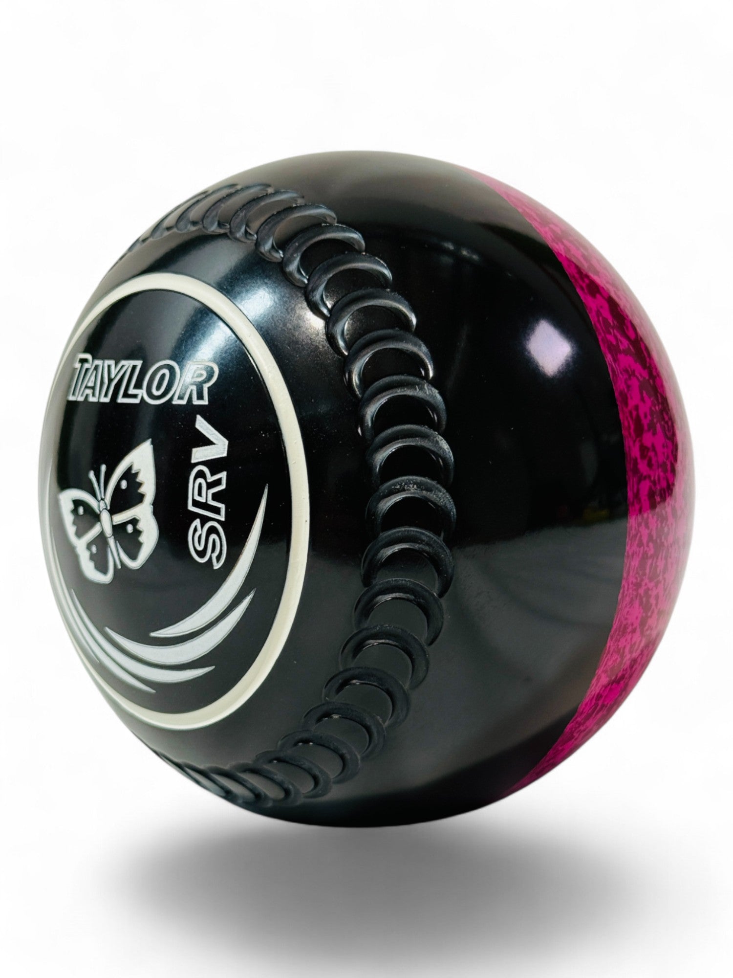 Taylor SRV Black/Pink Butterfly Size 5 Crescent 34 Stamp